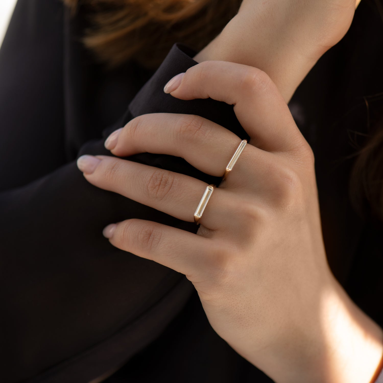 Diamond Engagement Ring, Minimalist Engagement Ring, Dainty Engagement Ring,  Small Diamond Ring, Delicate Diamond Ring - Etsy